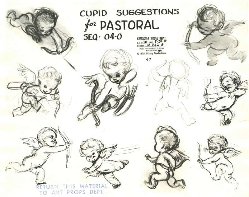 Fantasia Model Sheet: "Pastoral Symphony" Cupids