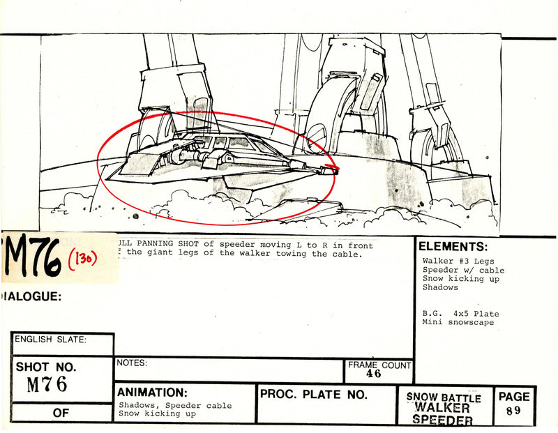 Star Wars: Episode V - The Empire Strikes Back: VFX Storyboard