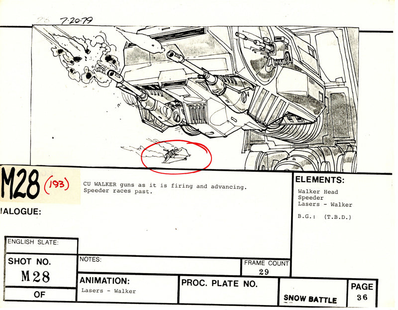 Star Wars: Episode V - The Empire Strikes Back: VFX Storyboard