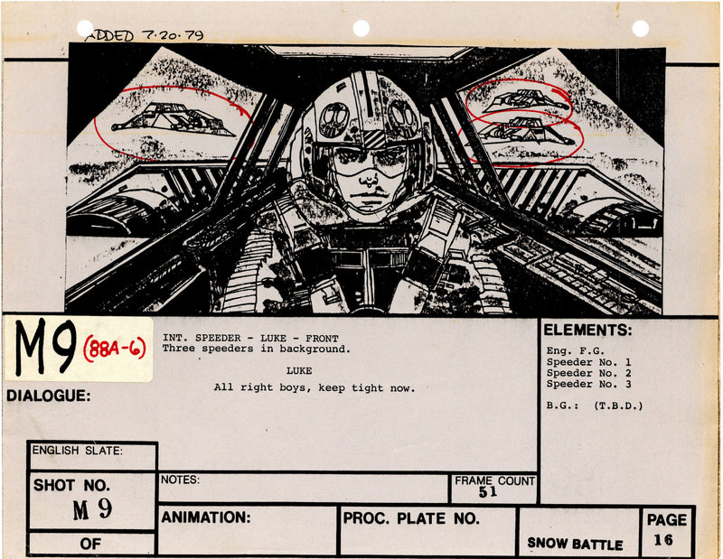 Star Wars: Episode V - The Empire Strikes Back: VFX Storyboard