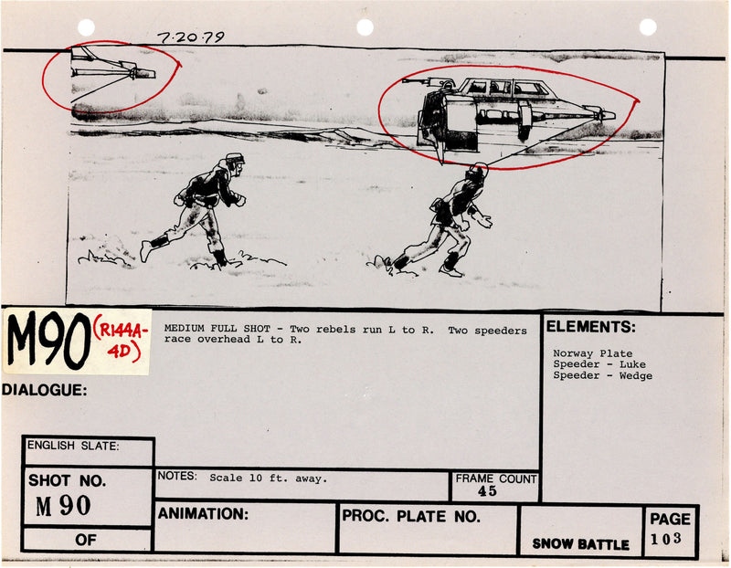 Star Wars: Episode V - The Empire Strikes Back: VFX Storyboard