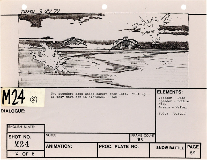 Star Wars: Episode V - The Empire Strikes Back: VFX Storyboard