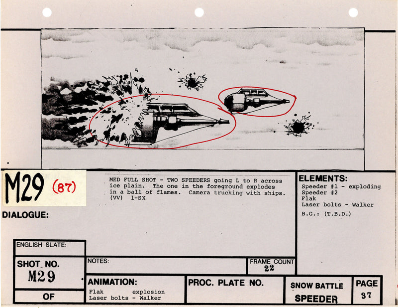 Star Wars: Episode V - The Empire Strikes Back: VFX Storyboard