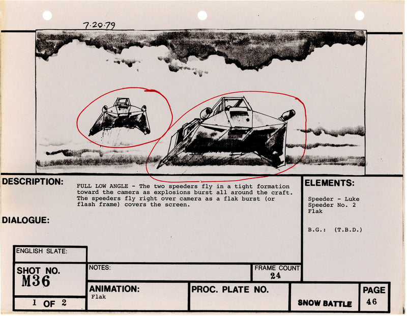 Star Wars: Episode V - The Empire Strikes Back: VFX Storyboard