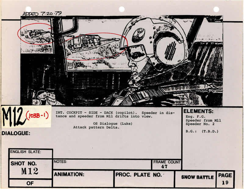 Star Wars: Episode V - The Empire Strikes Back: VFX Storyboard