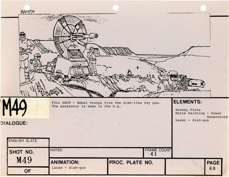 Star Wars: Episode V - The Empire Strikes Back: VFX Storyboard