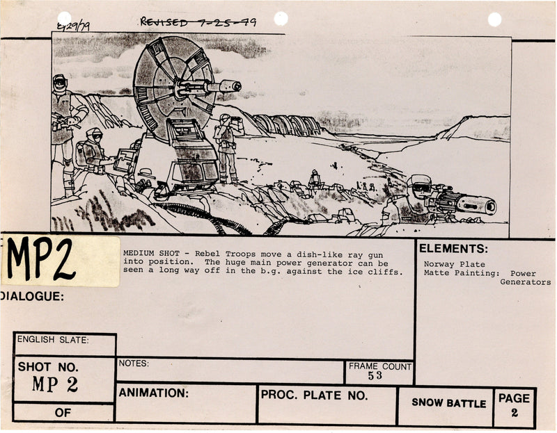 Star Wars: Episode V - The Empire Strikes Back: VFX Storyboard