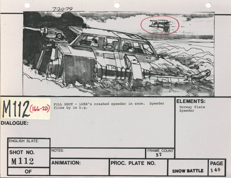 Star Wars: Episode V - The Empire Strikes Back: VFX Storyboard