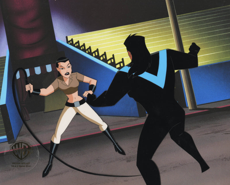 The New Batman Adventures Original Production Cel: Miranda and Nightwing