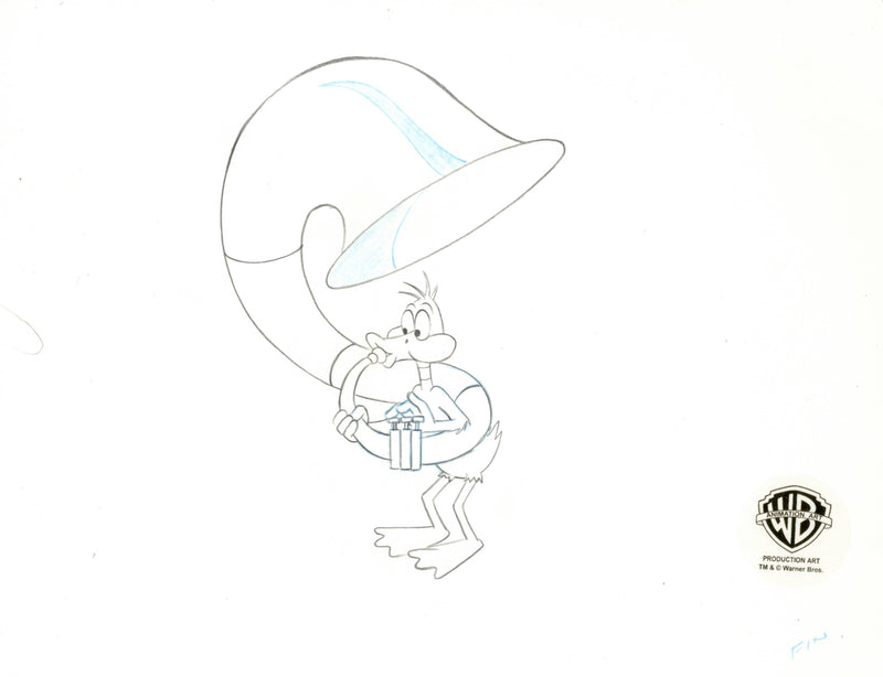 Looney Tunes Original Production Drawing: Daffy Duck