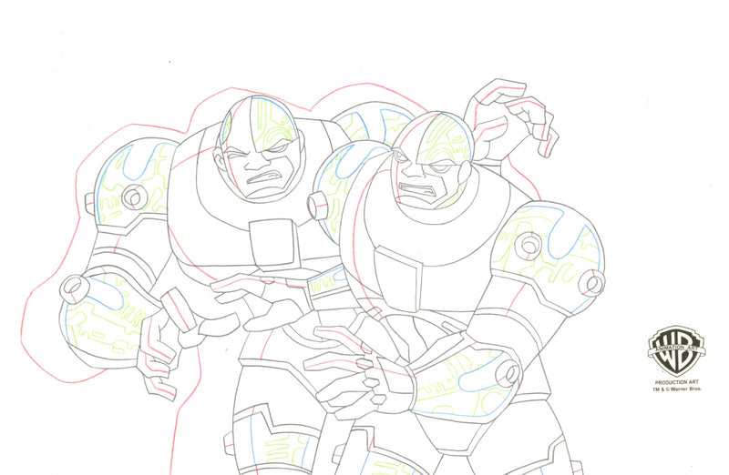 Teen Titans Original Production Drawing: Cyborg