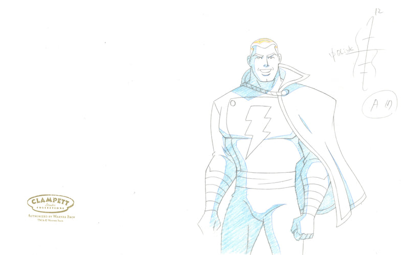 Justice League Unlimited Original Production Drawing: Shazam