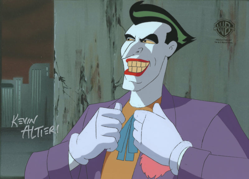 Batman: Mask of the Phantasm Original Production Cel Signed By Kevin Altieri: Joker