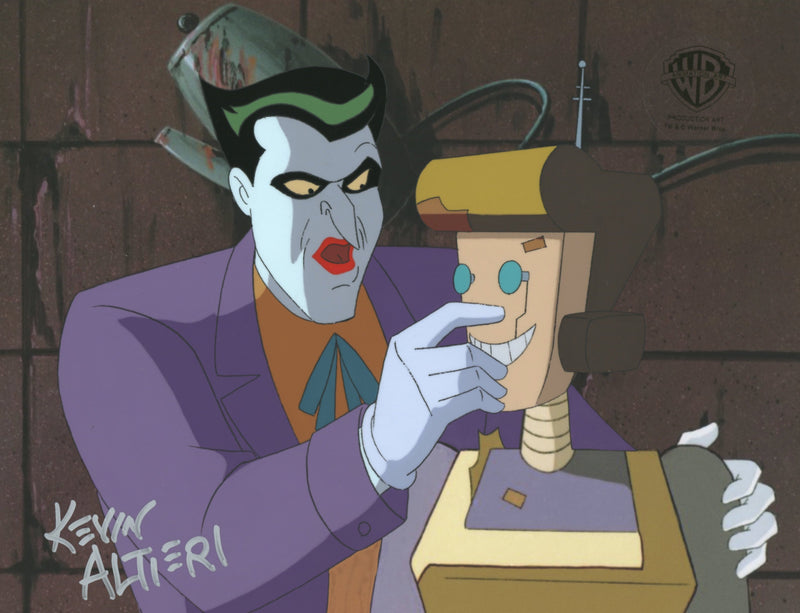 Batman The Animated Series Original Production Cel Signed By Kevin Altieri: Joker