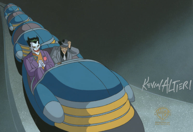 Batman: Mask of the Phantasm Original Production Cel Signed By Kevin Altieri: Joker, Salvatore Valestra