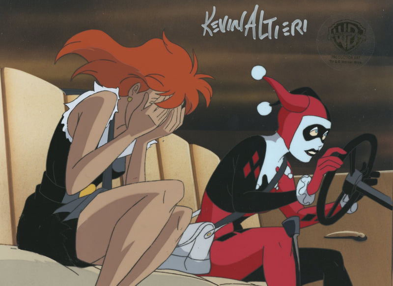 Batman The Animated Series Original Production Cel Signed By Kevin Altieri: Harley, Veronica