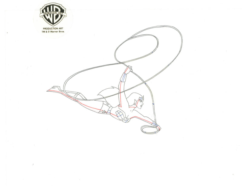 Justice League Original Production Drawing: Wonder Woman