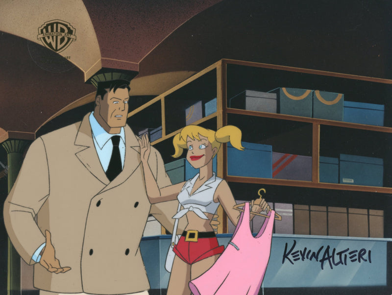 Batman The Animated Series Original Production Cel Signed By Kevin Altieri: Harleen, Bruce Wayne