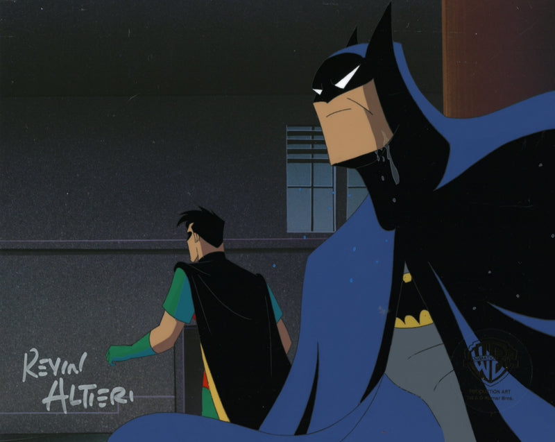 Batman The Animated Series Original Production Cel Signed By Kevin Altieri: Batman, Robin