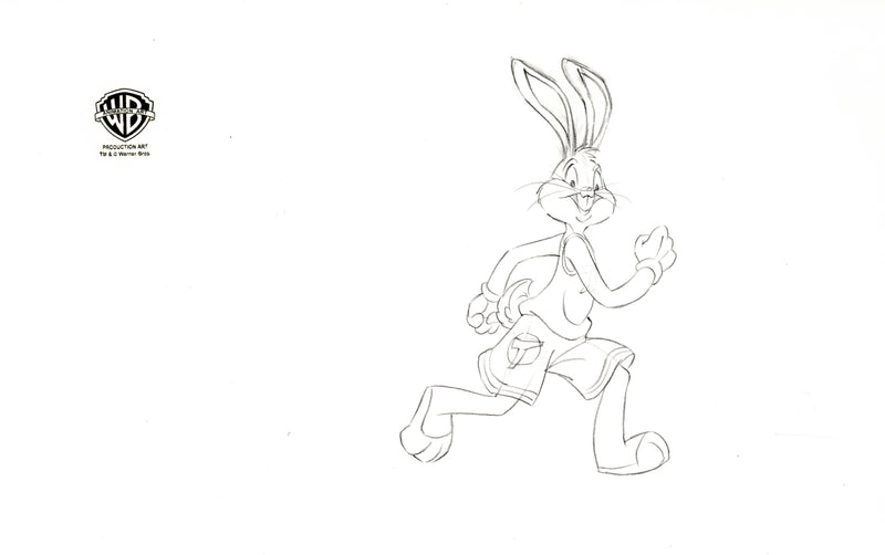 Space Jam Original Production Drawing: Bugs Bunny