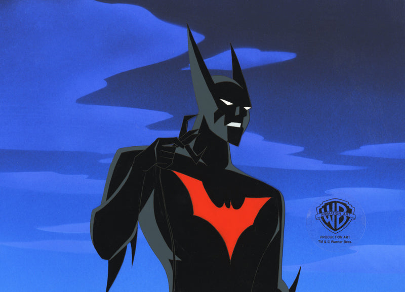 Batman Beyond Original Production Cel with Matching Drawing: Batman