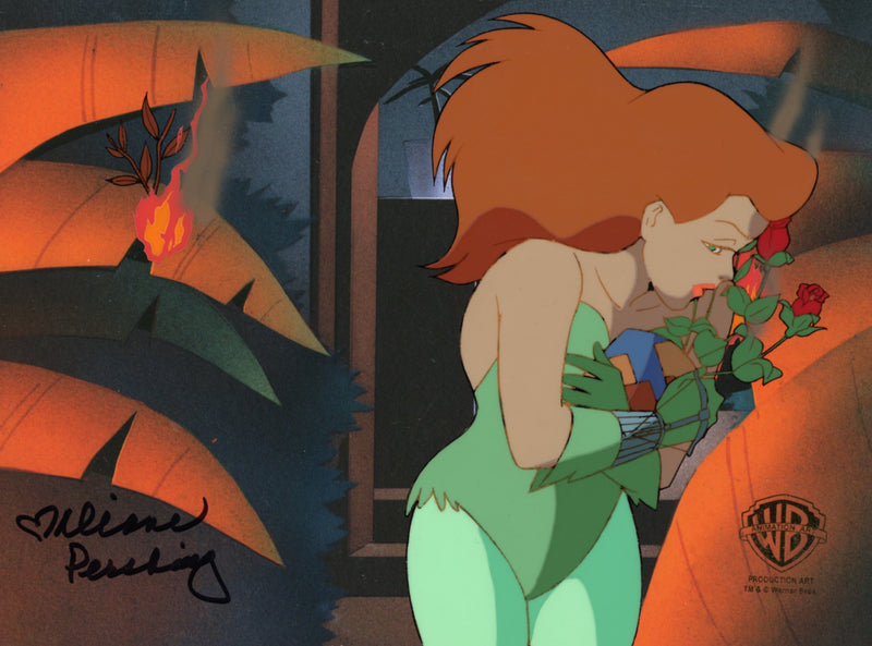 Batman The Animated Series Original Production Cel Signed by Diane Pershing: Poison Ivy