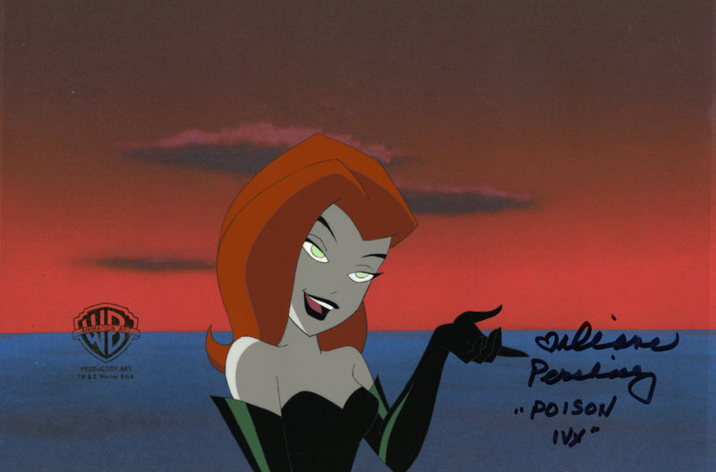 The New Batman Adventures Original Production Cel Signed by Diane Pershing: Poison Ivy