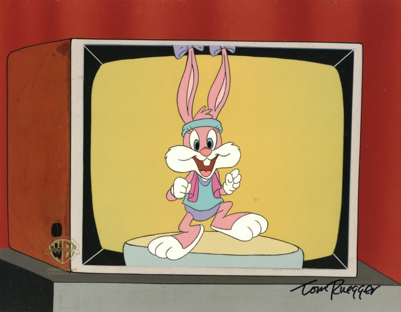 Tiny Toon Adventures Original Production Cel Signed by Tom Ruegger: Babs Bunny