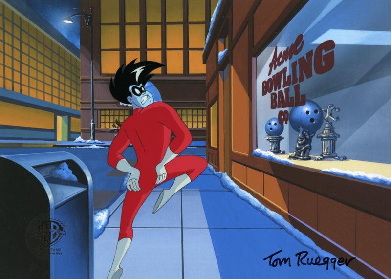 Freakazoid Original Production Cel Signed by Tom Ruegger: Freakazoid