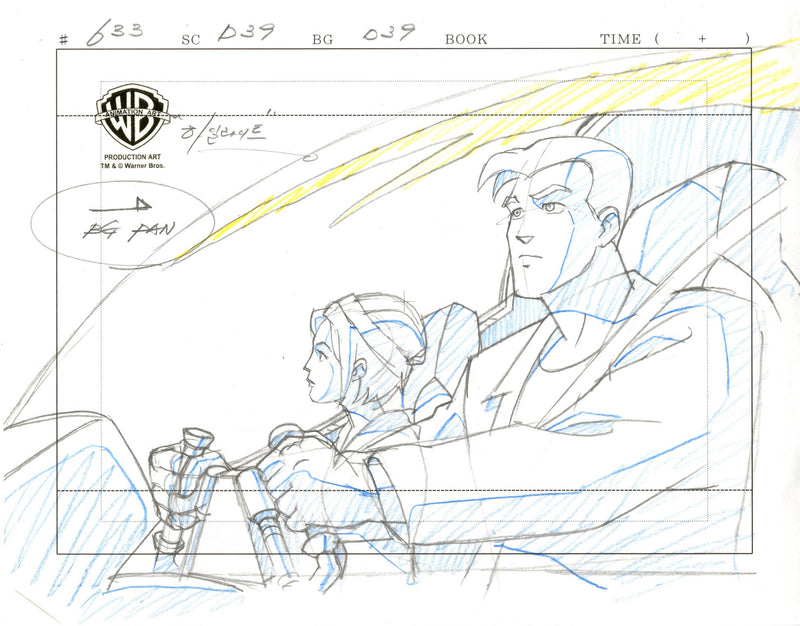 The Zeta Project Original Production Drawing: Ro, Zee