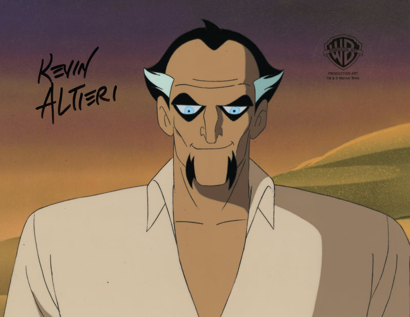 Batman The Animated Series Original Production Cel Signed by Kevin Altieri: Ra's Al Ghul