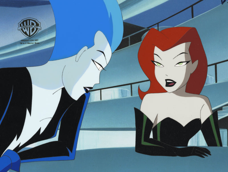 The New Batman Adventures Original Production Cel: Poison Ivy and Livewire