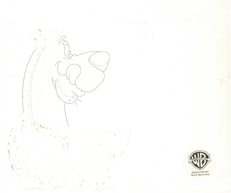 Scooby-Doo on Zombie Island Original Production Cel with Matching Drawings Signed by Bob Singer: Scooby and Shaggy