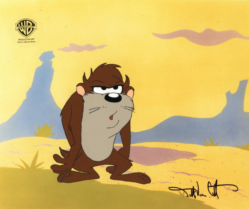 Taz-Mania Original Production Cel Signed by Darrell Van Citters: Taz