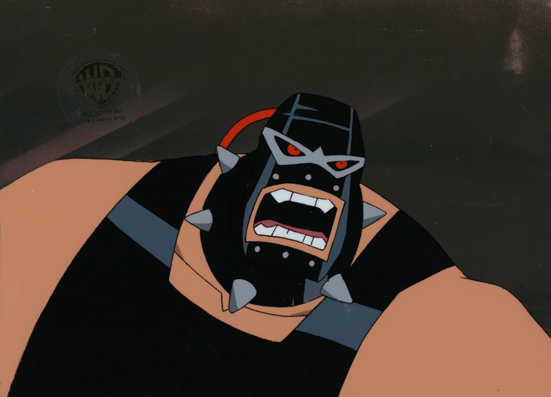 The New Batman Adventures Original Production Cel on Original Background with Matching Drawing: Bane