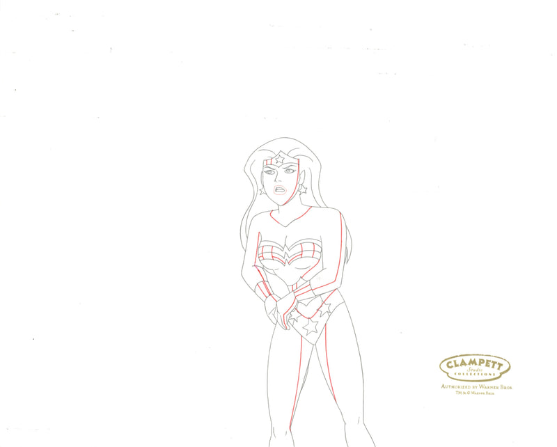 Justice League Original Production Drawing: Wonder Woman