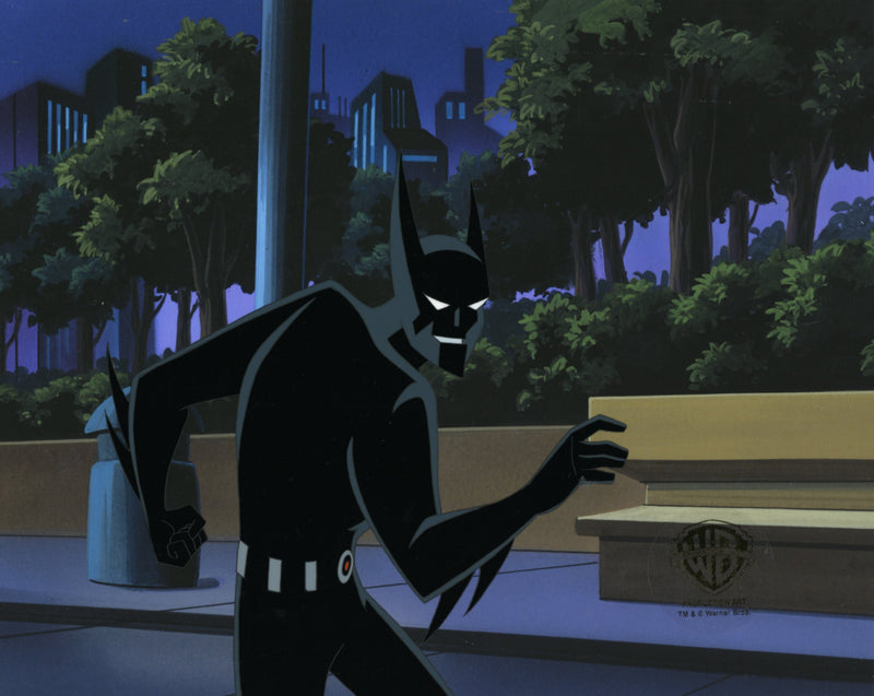 Batman Beyond Original Production Cel with Matching Drawing: Batman