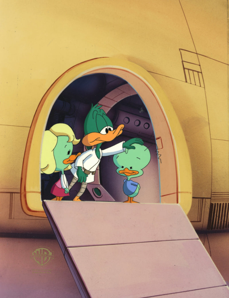 Tiny Toon Adventures Original Production Cel: Plucky, Frank, Ollie