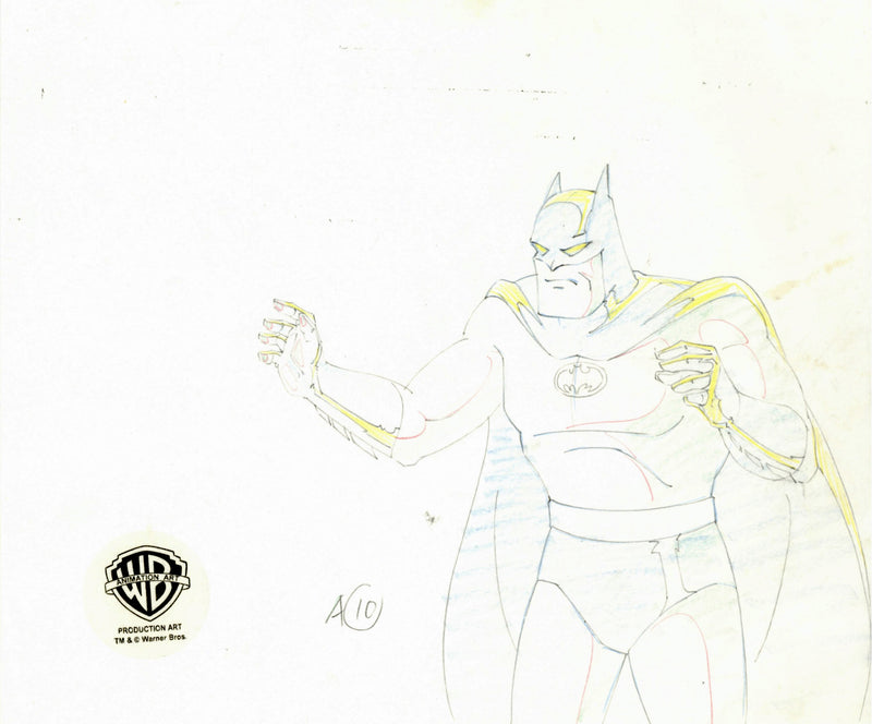 Batman The Animated Series Original Production Drawing: Batman