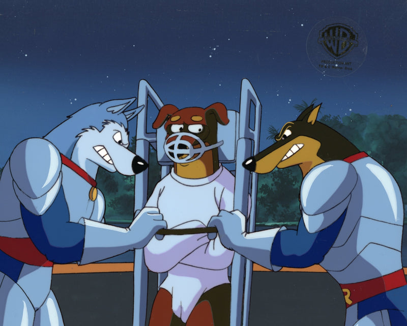 Road Rovers Original Production Cel on Original Background: Exile, Muzzle, Blitz