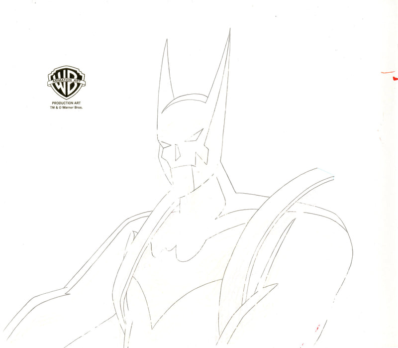 Batman Beyond Original Production Cel with Matching Drawing: Batman