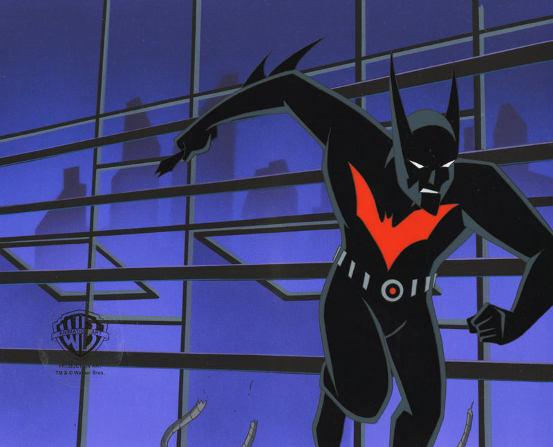 Batman Beyond Original Production Cel with Matching Drawing: Batman