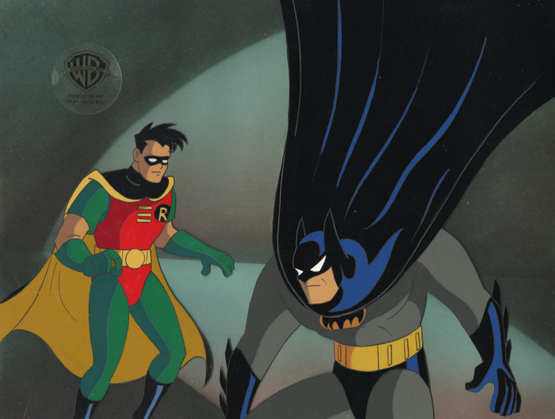 Batman The Animated Series Original Production Cel: Batman, Robin