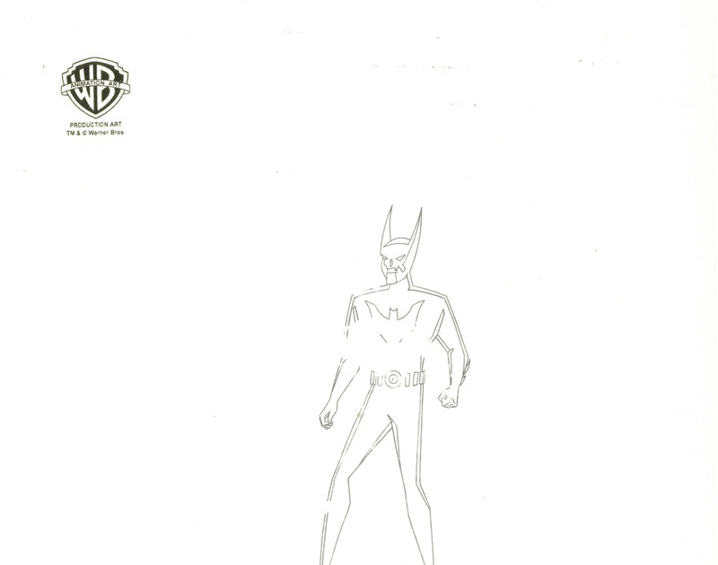 Batman Beyond Original Production Cel with Matching Drawings: Batman, Magma