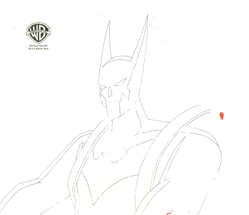 Batman Beyond Original Production Cel with Matching Drawing: Batman