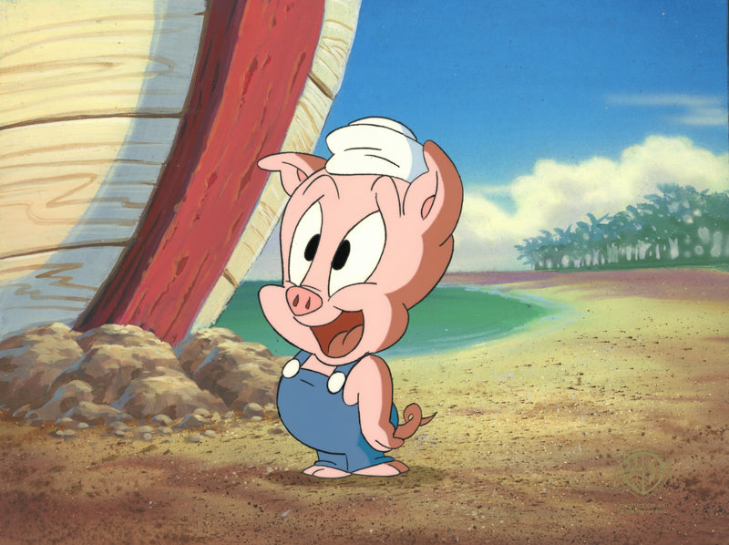 Tiny Toons Original Production Cel on Original Background: Hamton