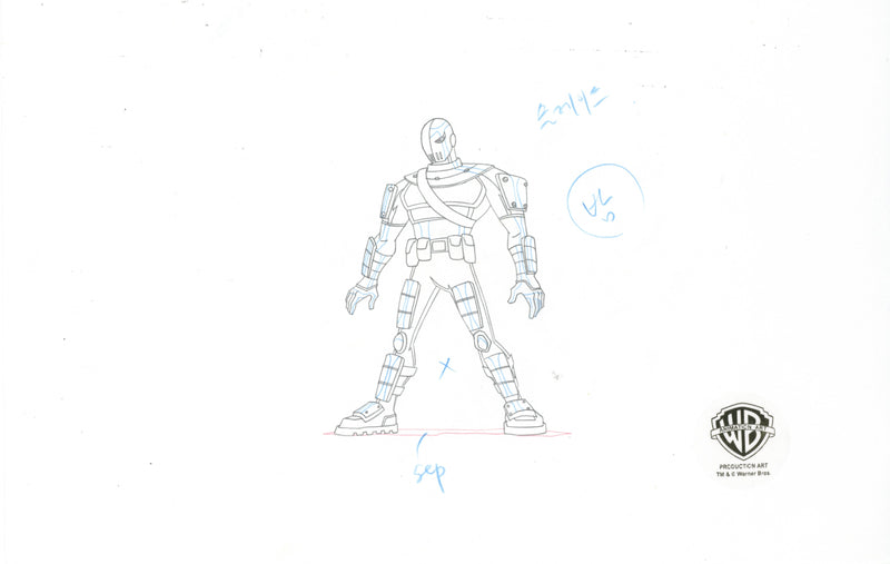 Teen Titans Original Production Drawing: Slade