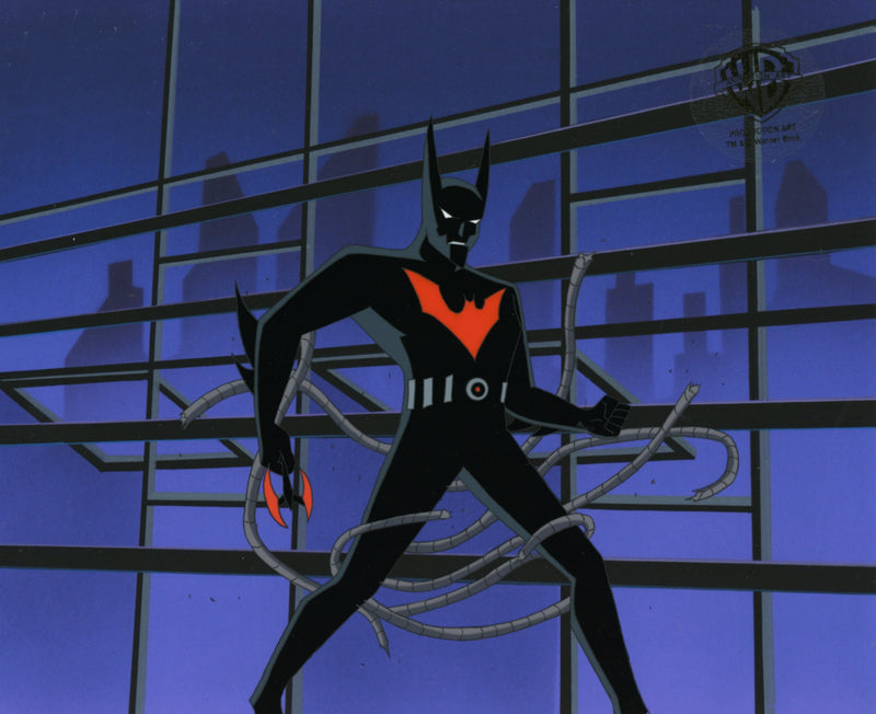 Batman Beyond Original Production Cel with Matching Drawing: Batman