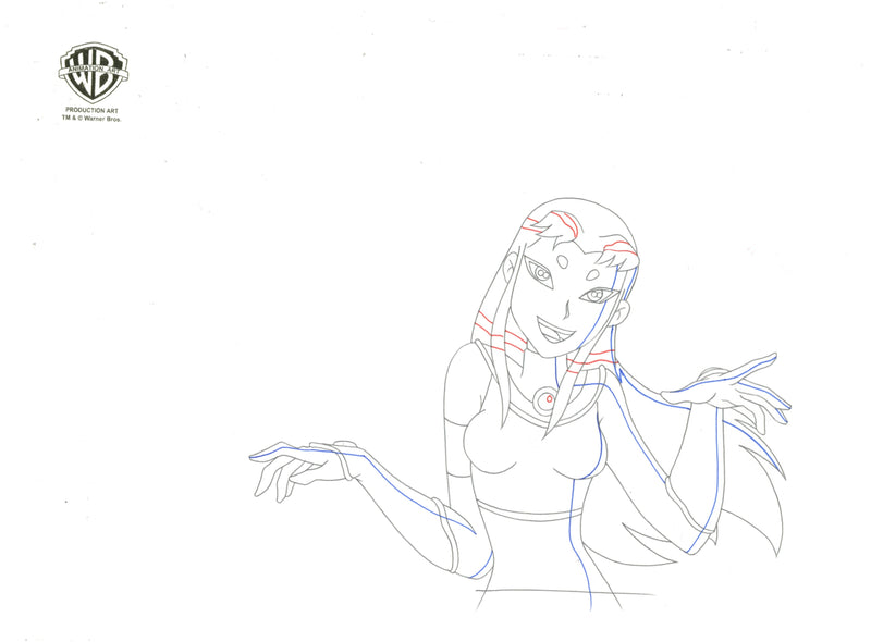 Teen Titans Original Production Drawing: Blackfire