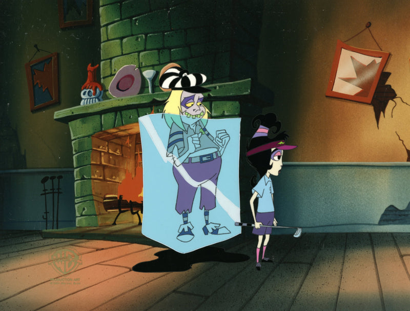 Beetlejuice The Animated Series Original Production Cel with Matching Drawing: Beetlejuice, Lydia